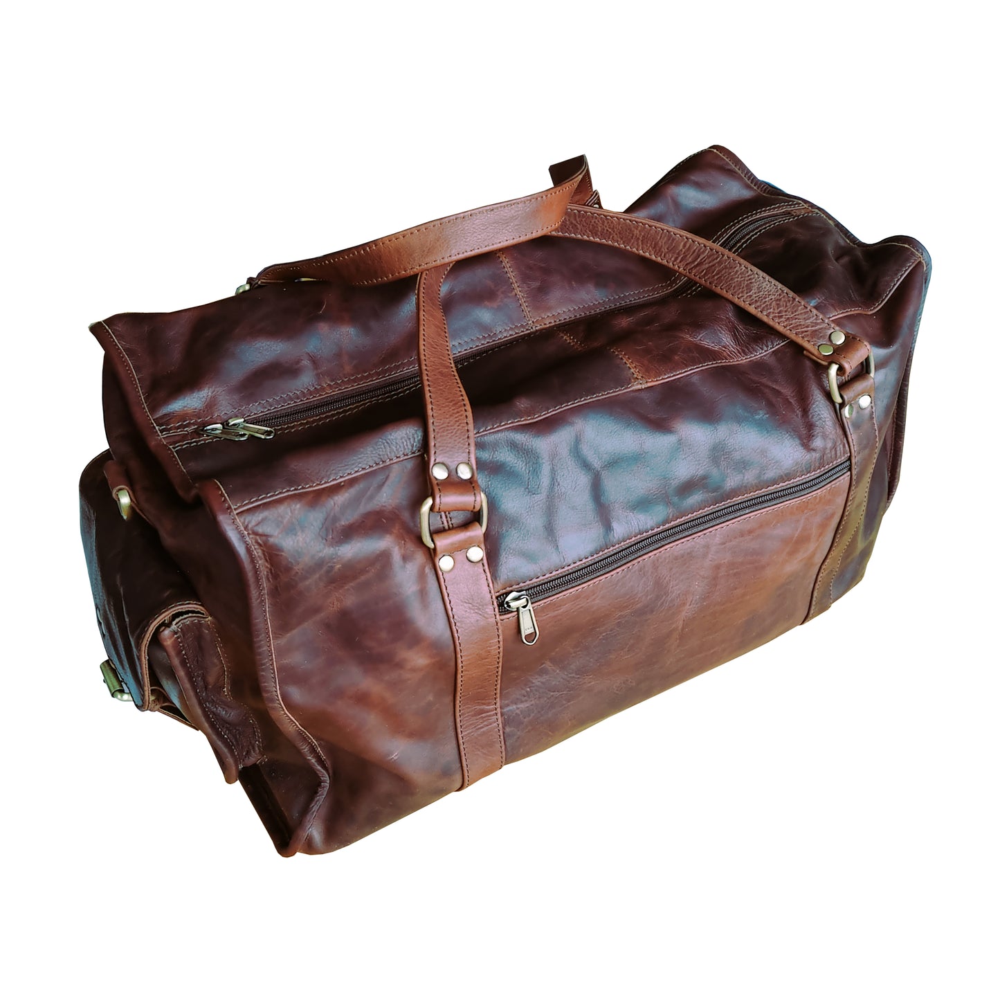 Stamford – Handmade Vintage Leather Travel Bag / Holdall