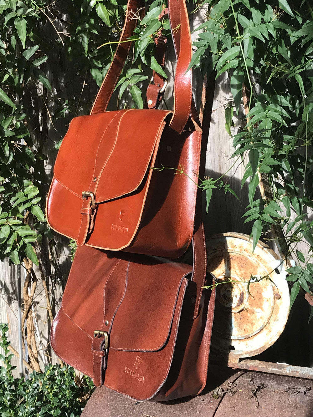 The Fairford. A classic leather saddlebag by Burghley Bags