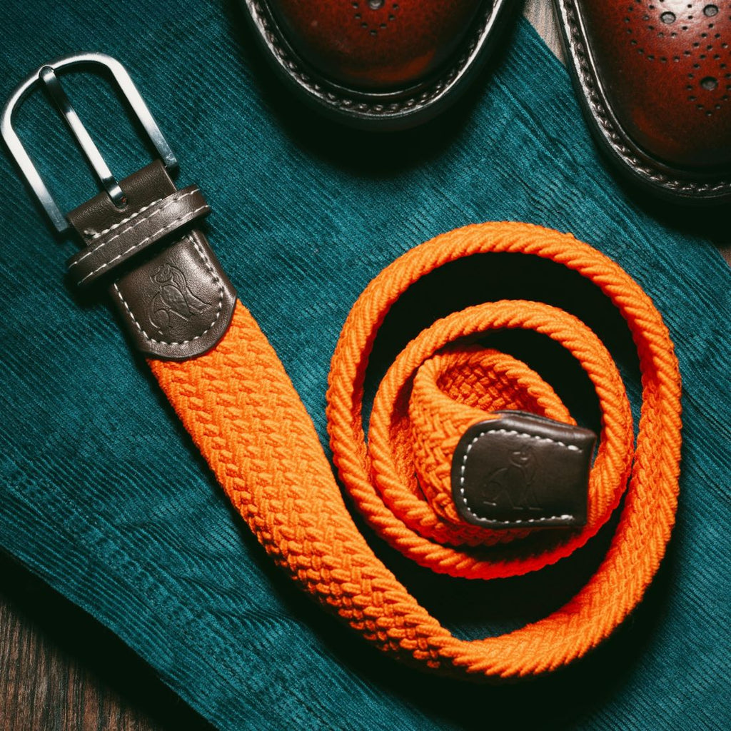 Tangerine Woven Belt
