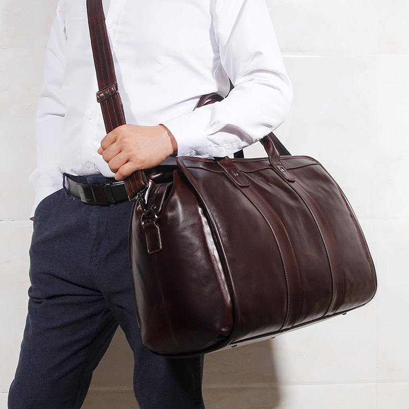 Leather Travel Luggage Bag