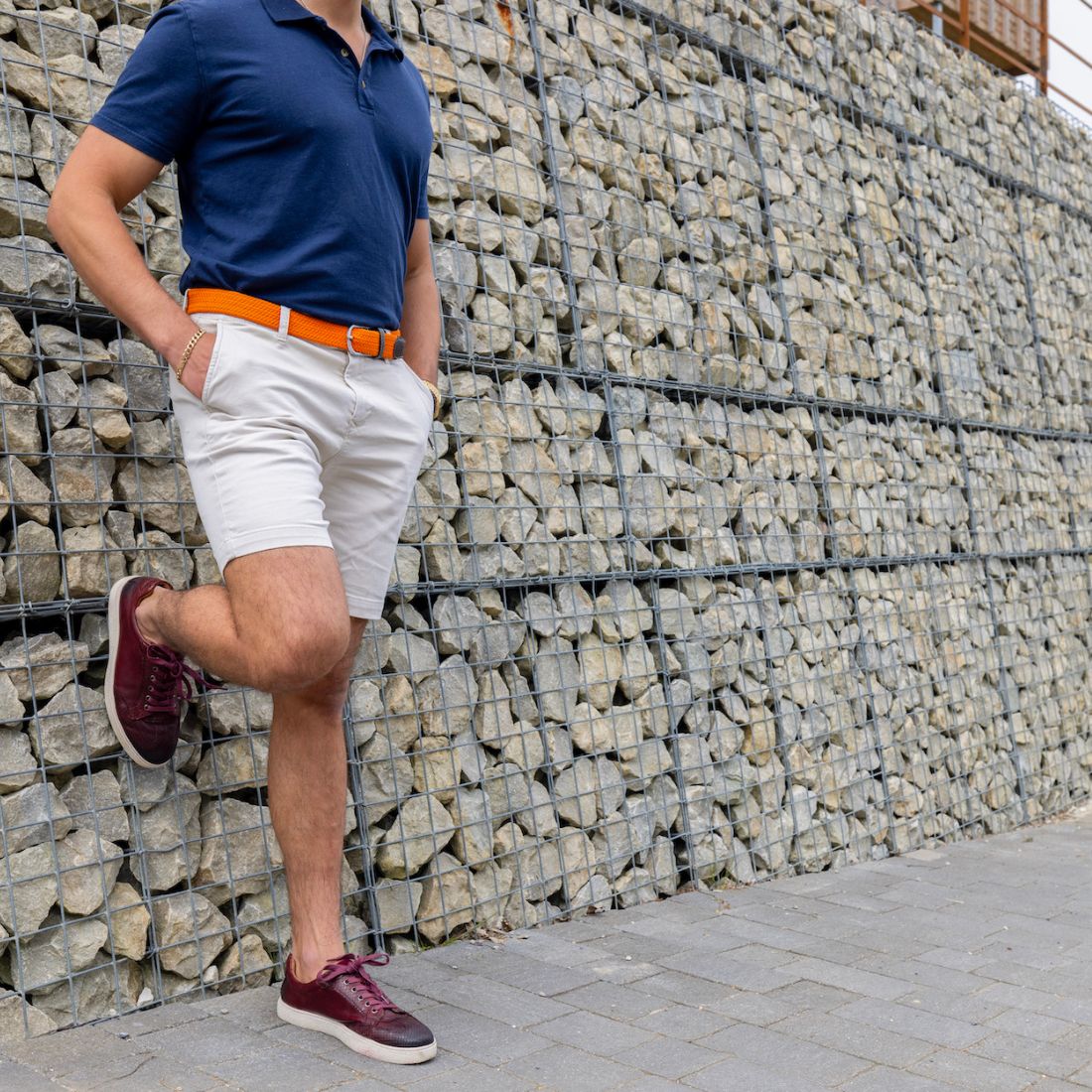 Tangerine Woven Belt