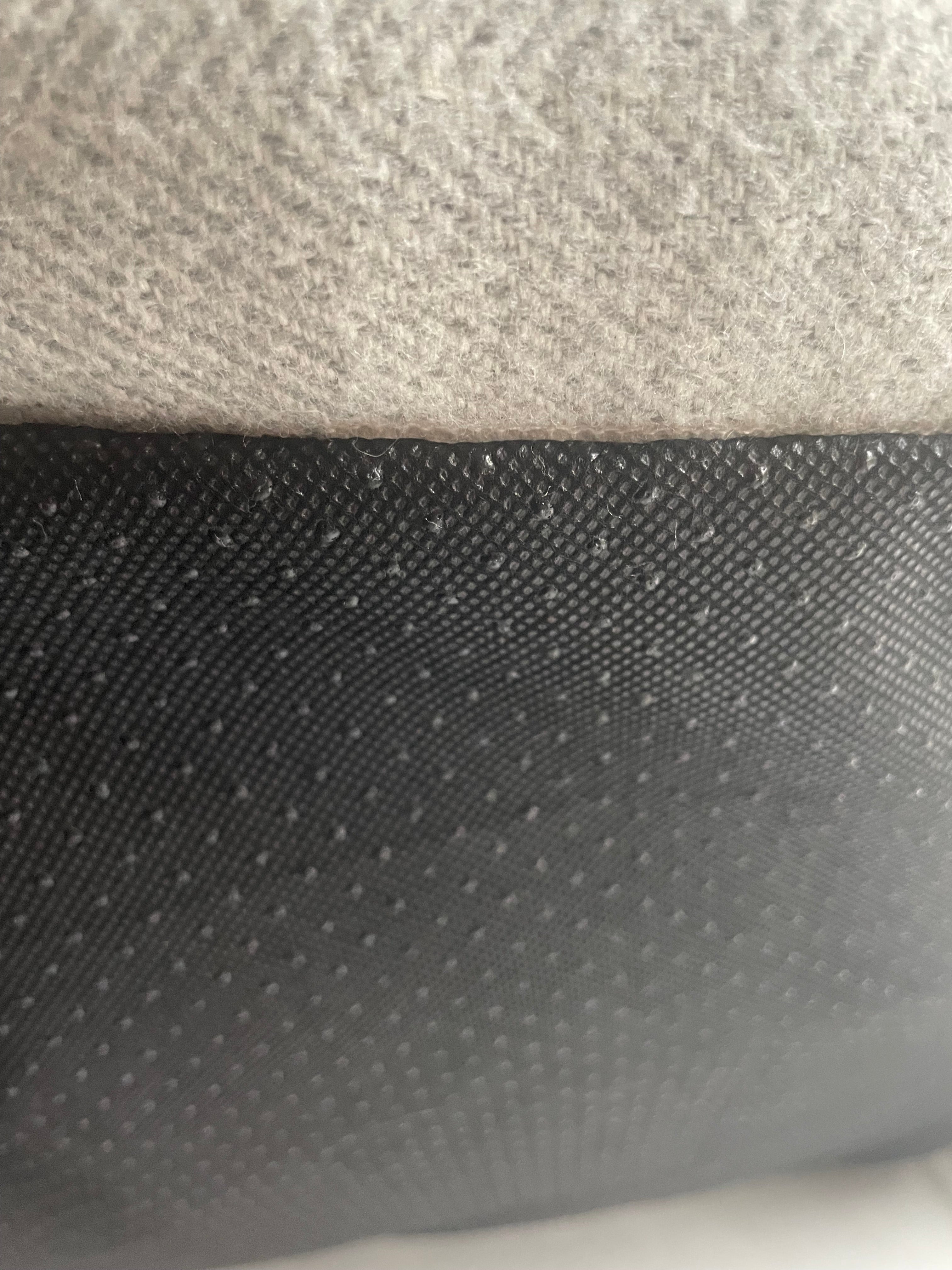 Close-up of a textured surface with a patterned top and solid bottom