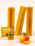 Himalayan Yak Natural Dog Chews with mango flavor packaging on a white background
