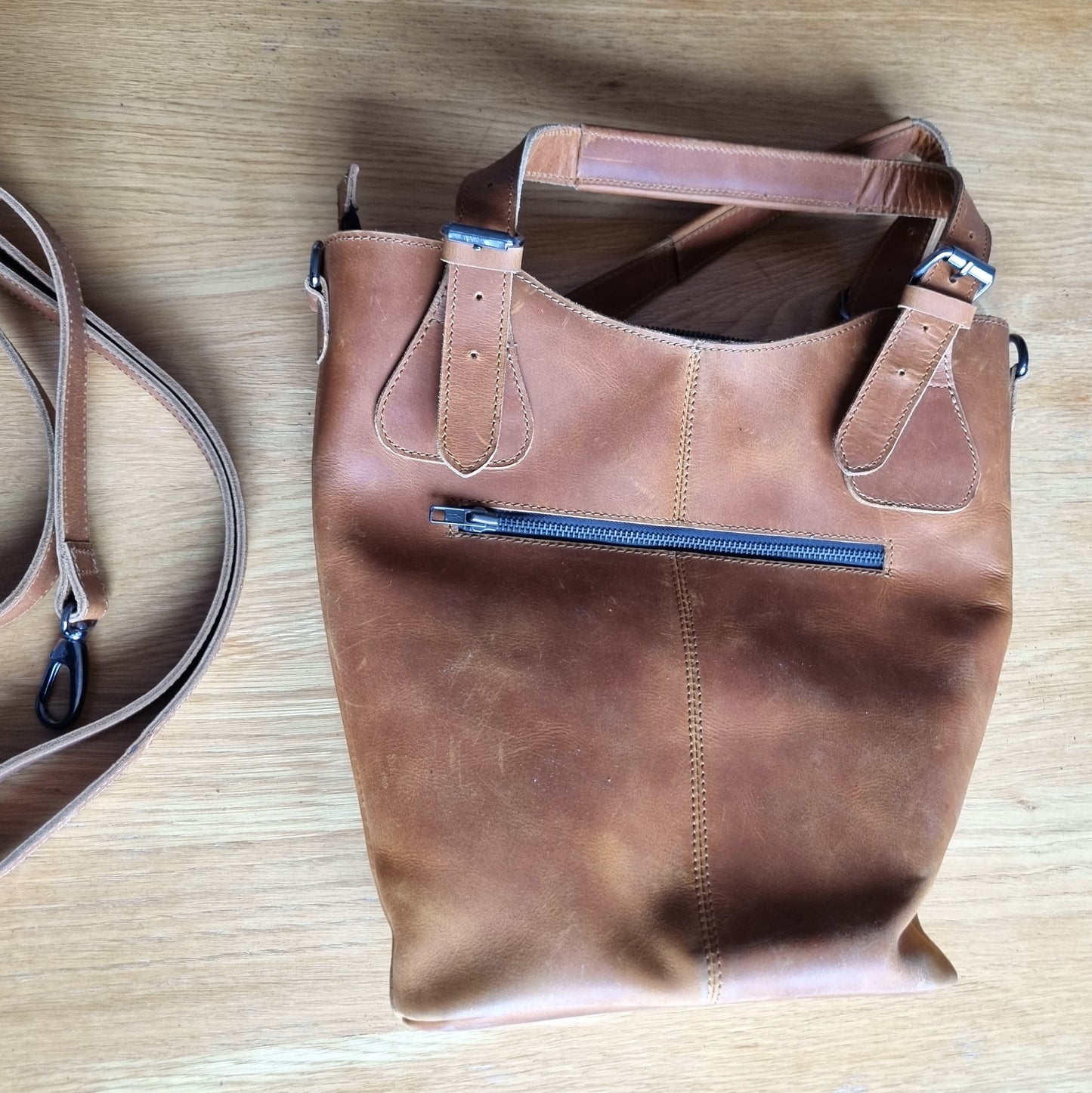 Holywell Leather Bucket Tote