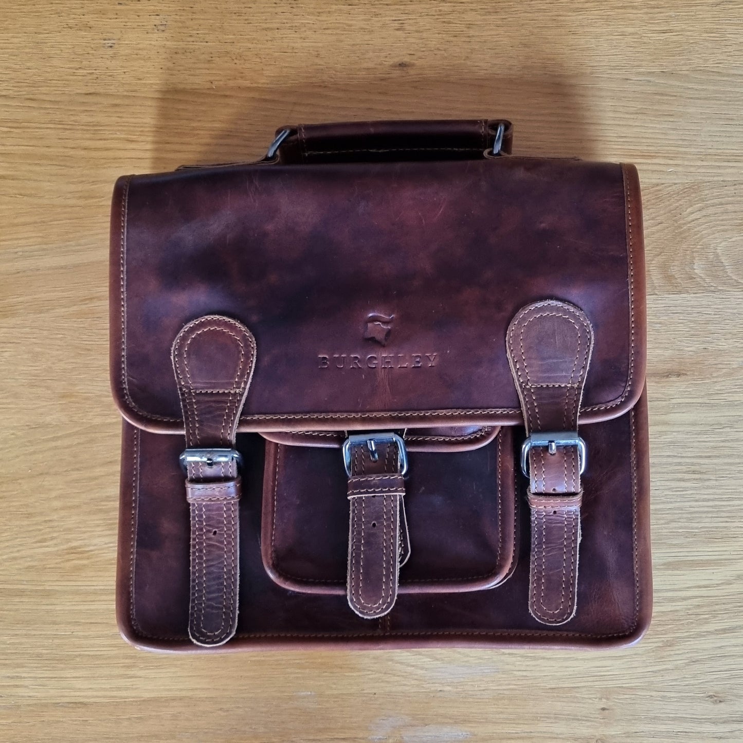 Little Somerby – Classic Vintage Leather Satchel (Grade 1)