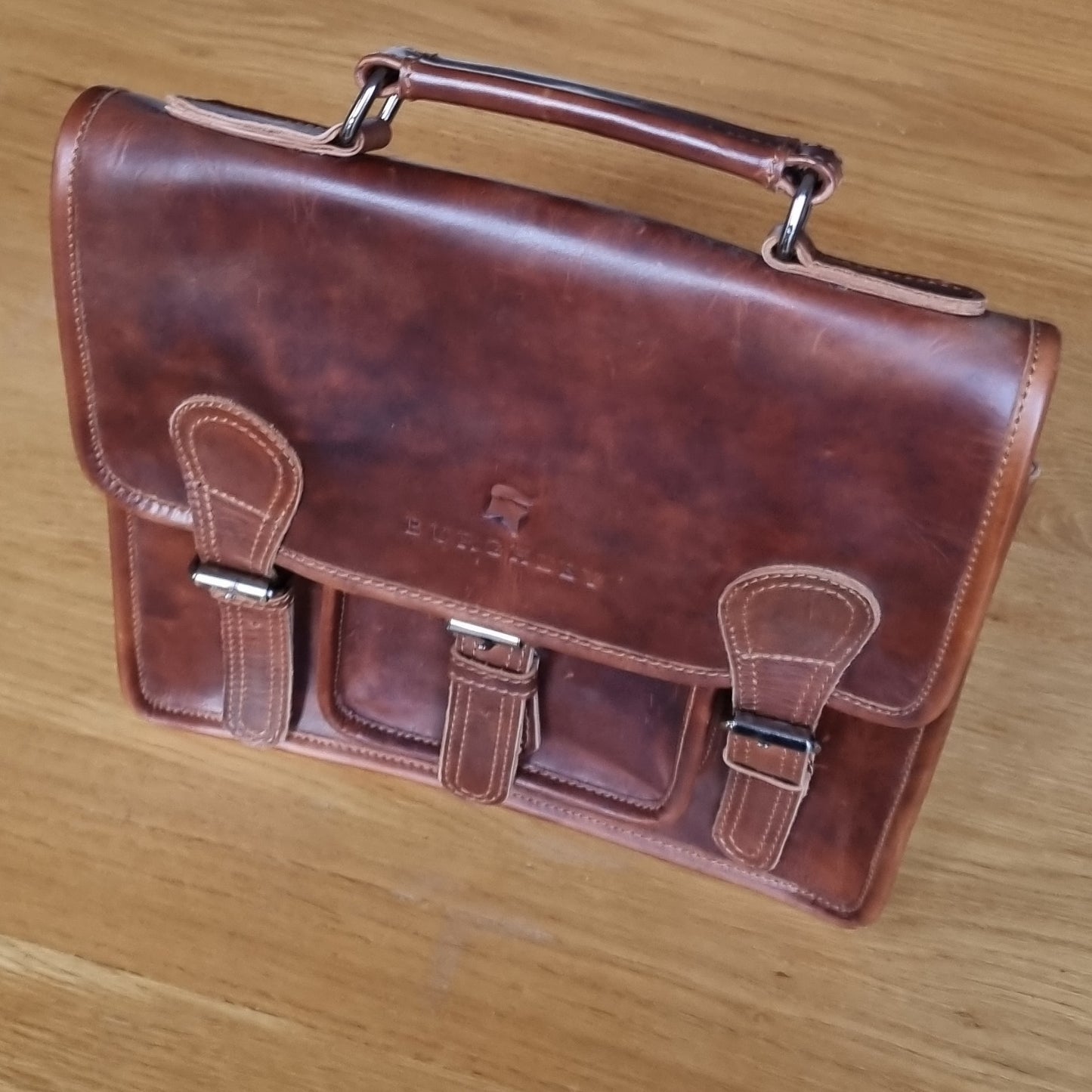 Little Somerby – Classic Vintage Leather Satchel (Grade 1)
