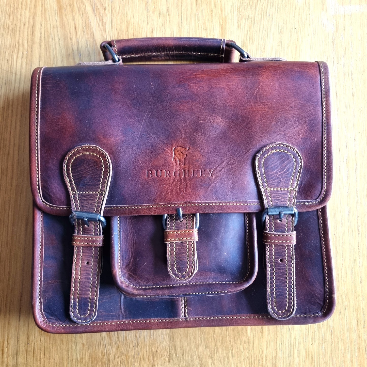 Little Somerby – Classic Vintage Leather Satchel (Grade 1)