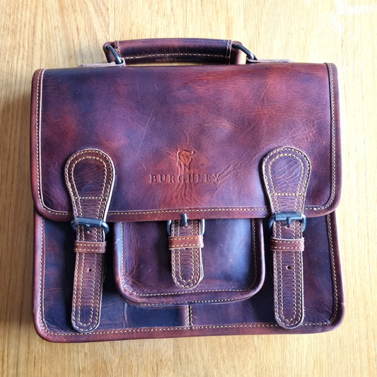 Little Somerby – Classic Vintage Leather Satchel (Grade 1)