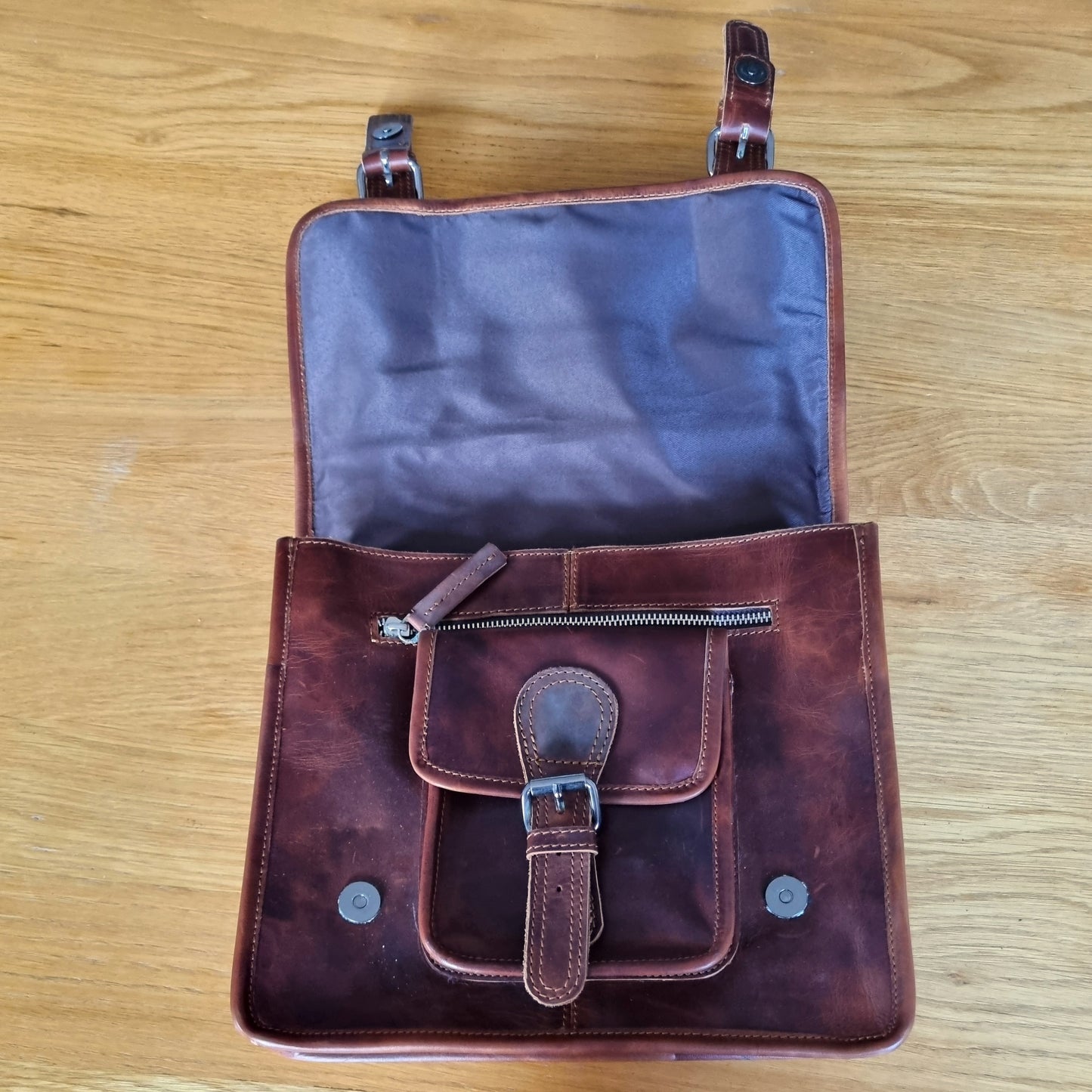 Little Somerby – Classic Vintage Leather Satchel (Grade 1)