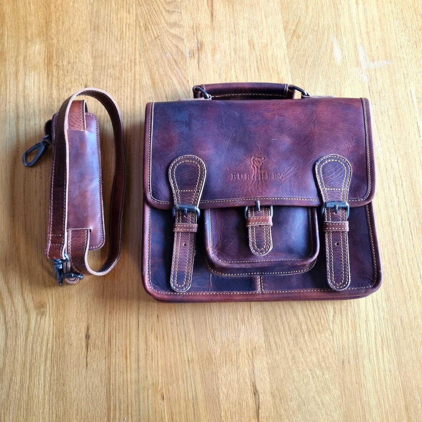 Little Somerby – Classic Vintage Leather Satchel (Grade 1)