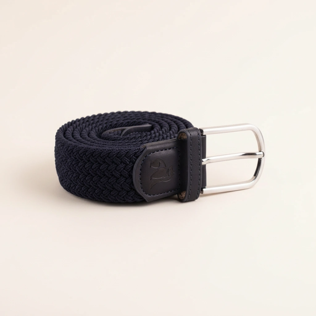 Navy Woven Belt