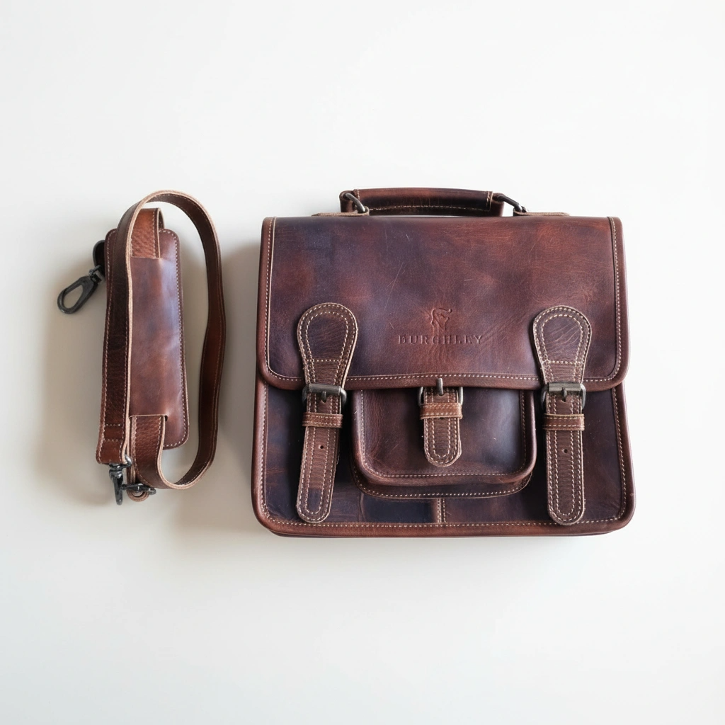 Little Somerby – Classic Vintage Leather Satchel (Grade 1)