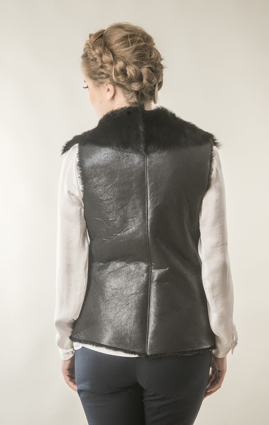 Merino Fur Leather Vest