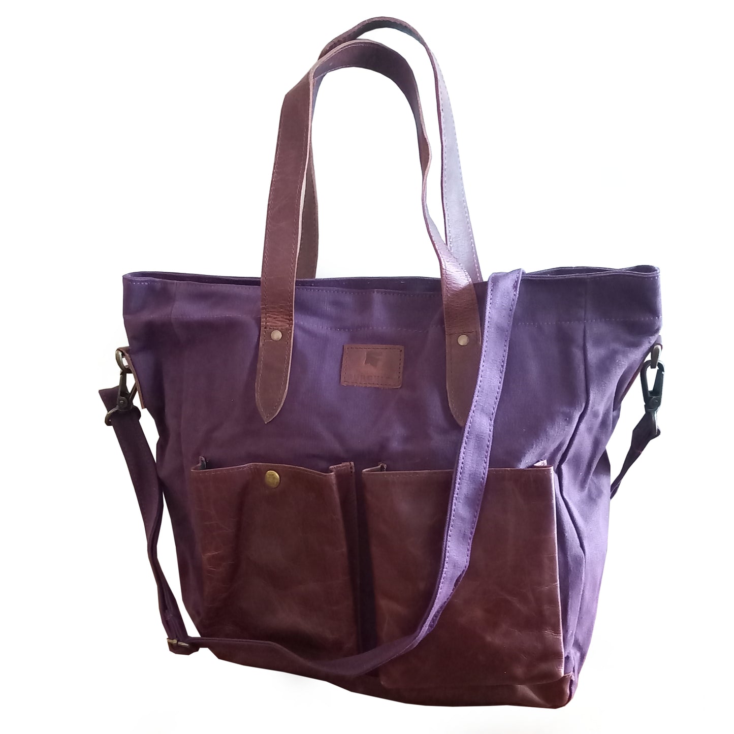 Blenheim – Large Canvas and Vintage Leather Tote