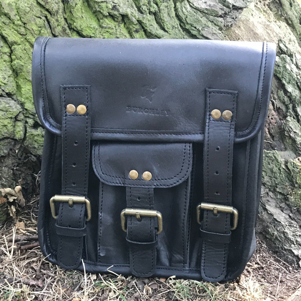 The Little Barrowby. A classic leather hunter’s bag by Burghley Bags