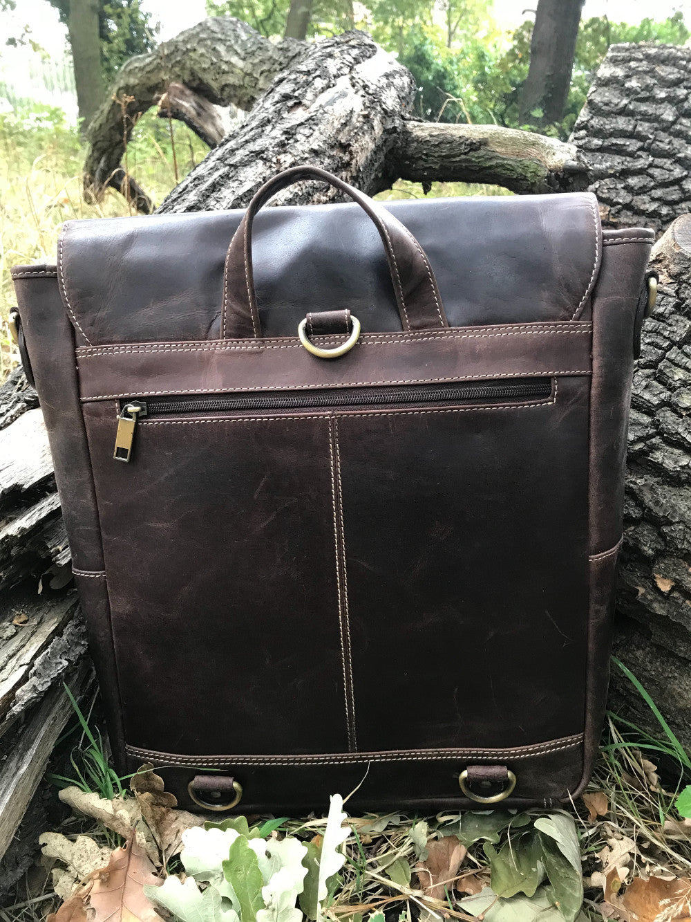 The Weston. A chic retro-modern full leather backpack by Burghley Bags