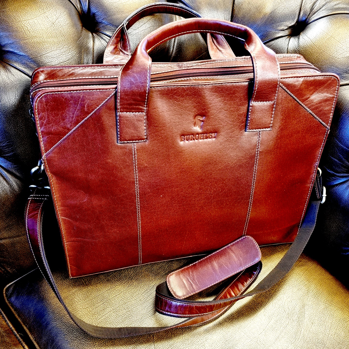Easton – Elegant Handmade Leather Briefcase